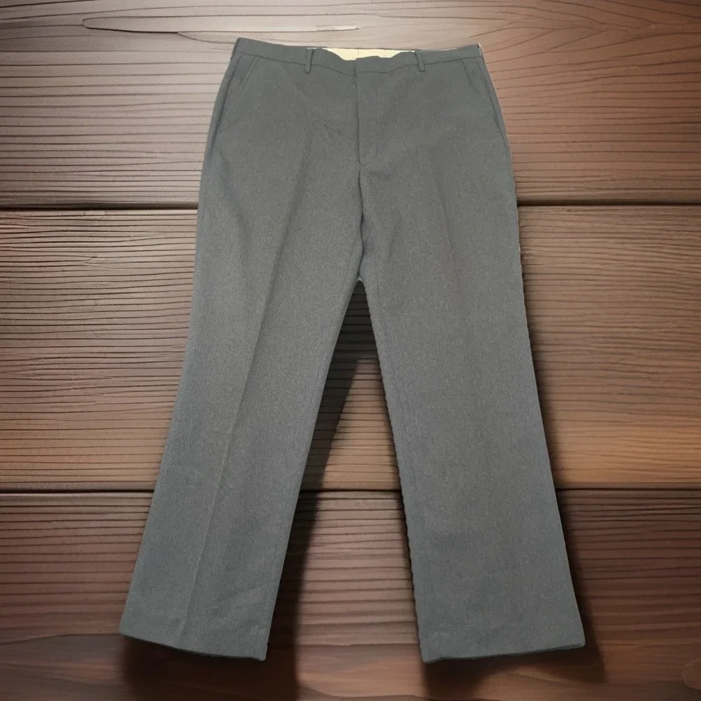 Vintage 70s Levi's Panatela Sportswear 2‎ Piece Leisure Suit 44R Gray 38x30
